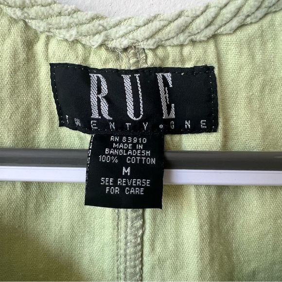 Vintage Rue21 Green Corduroy Overall Dress - Picture 6 of 6